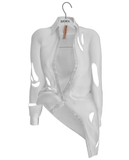 Bjorn: Heidi Cutout Shirt - White