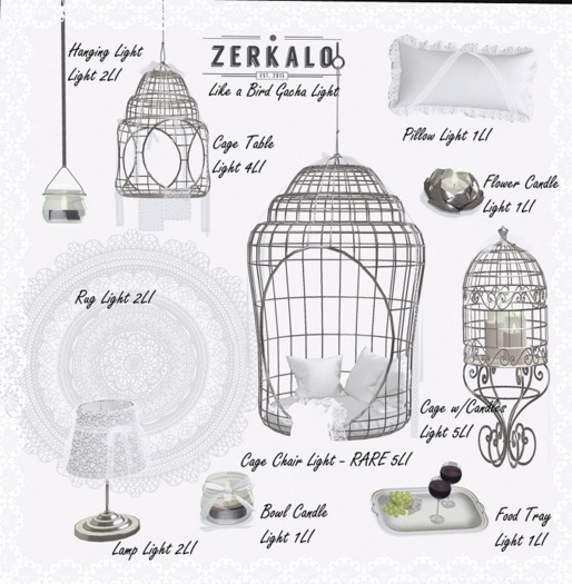 [ zerkalo ] Like a Bird - Hanging Light Light  .