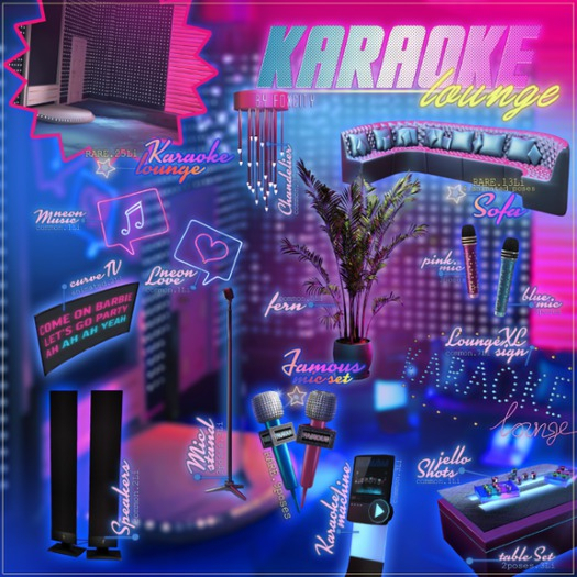FOXCITY. Karaoke Gacha - Famous Mic (Pink & Blue) RARE