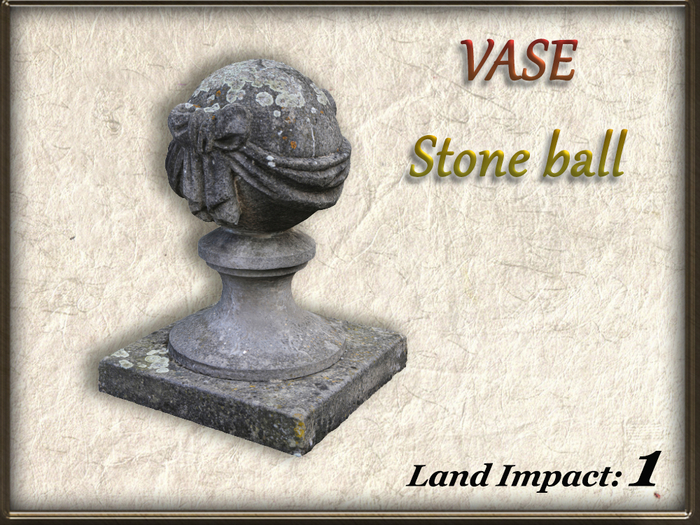 VASE - Stone ball (1 Li) Full Perm