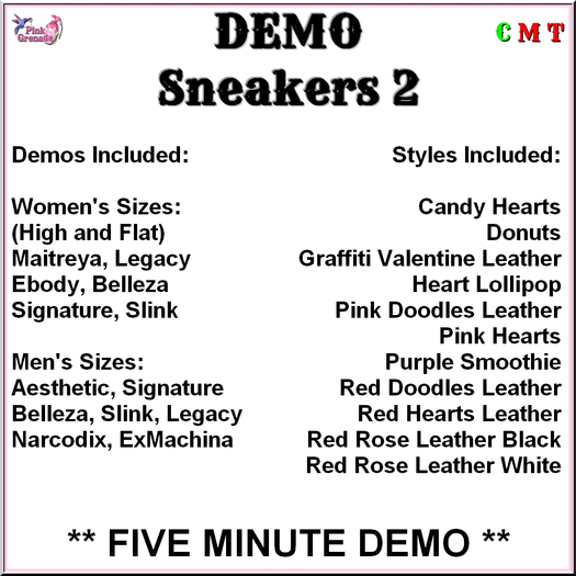 Pink Grenade - Sneaker Demos V2 