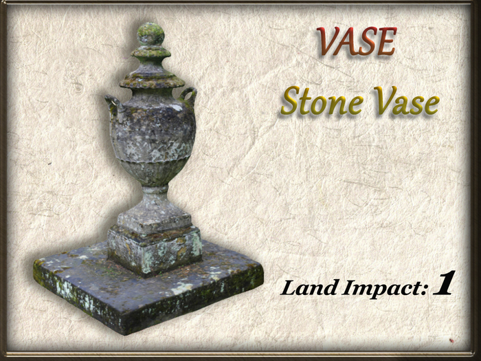 VASE - Stone Vase (1 Li) Full Perm