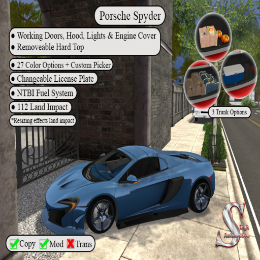 Singh Automotive - Porsche Spyder (FL)