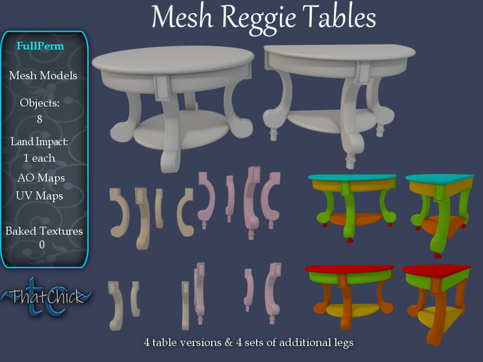 ~tc~ Mesh Reggie Tables Kit