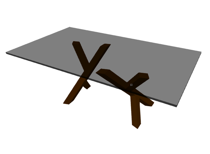 Creative glass table