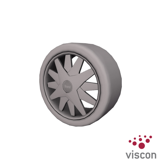 Viscon* Sculpties Car Wheel + UV Maps