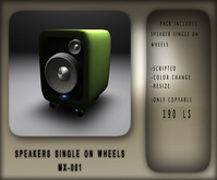 MX-001 speaker single (wheels) PROMO COOL SPEAKER