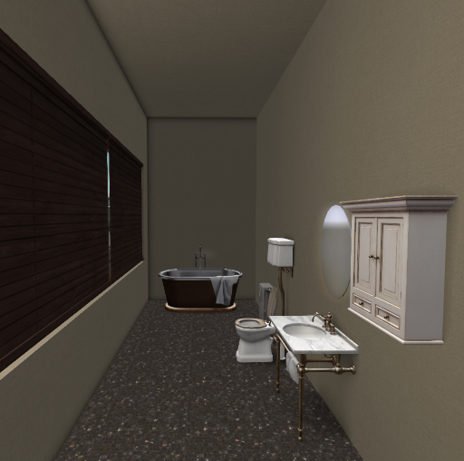 Bathroom Partition for "Windlass" model Houseboat
