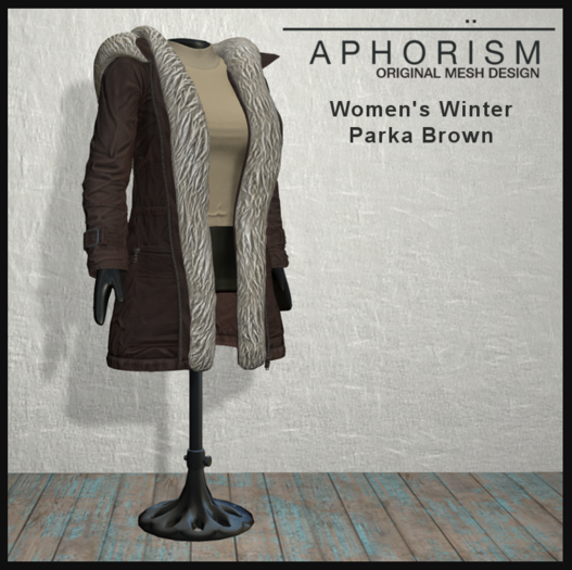 !APHORISM! Winter Parka Women - Brown