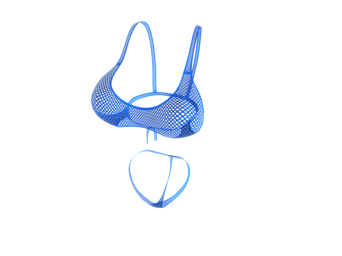 [H]und Kupra Fishnet Blue Bikini