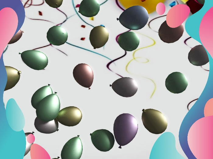[AE] Celebration Store - 30 Floor  Balloons Mix