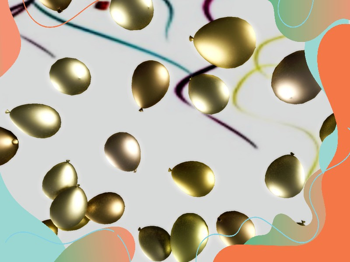 [AE] Celebration Store - 30 Floor  Balloons Gold