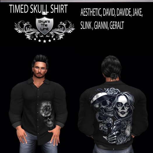 :STLF: LIAMS SHIRT TIMED SKULL