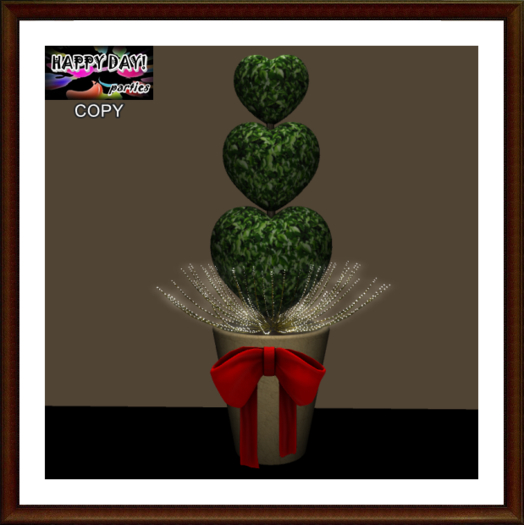 Valentines - Hearts Topiary 2
