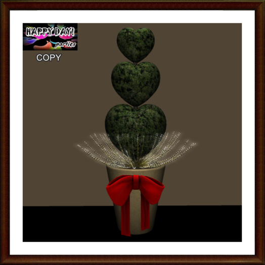 Valentines - Hearts Topiary 3