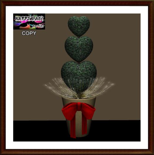 Valentines - Hearts Topiary 4