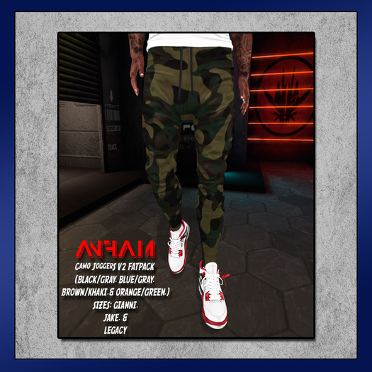 ANFAM - Camo Joggers v2 (FatPack)