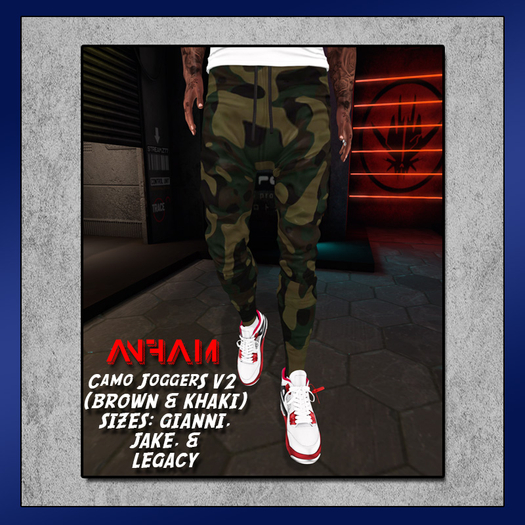 ANFAM - Camo Joggers v2 (Brown/Khaki)