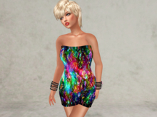 Bubbles-Form Fitting Dress