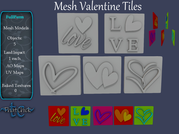 ~tc~ Mesh Valentine Tiles Kit