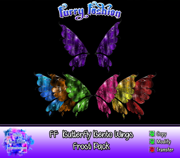 ~FF~ Butterfly Bento Wings Frost