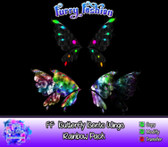 ~FF~ Butterfly Bento Wings Rainbow
