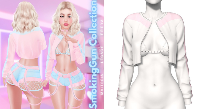 Rebelpill - SmokingGun Collection Jacket White