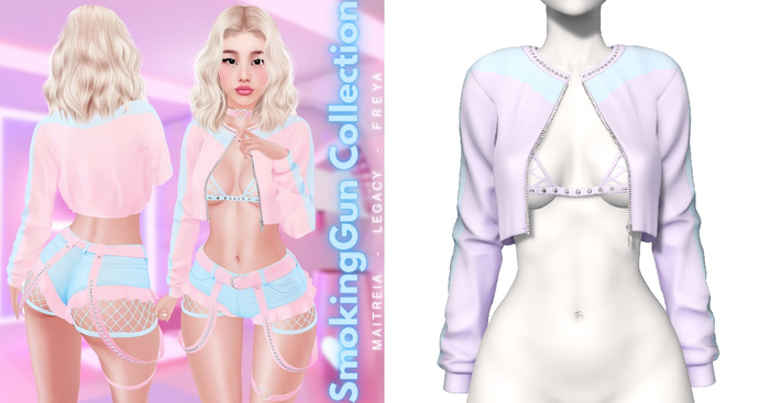 Rebelpill - SmokingGun Collection Jacket Purple