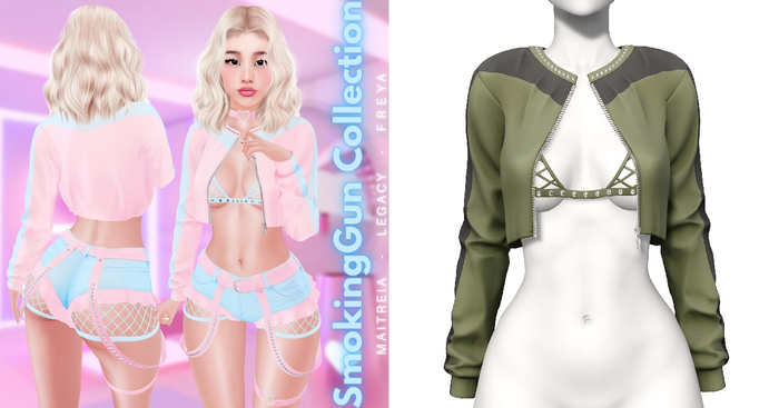 Rebelpill - SmokingGun Collection Jacket Army Green