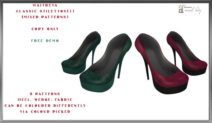 Maitreya Classic Stilletos(2) HUD Demo