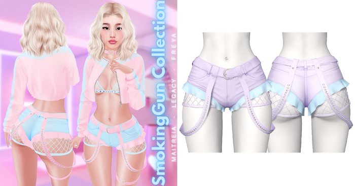 Rebelpill - SmokingGun Collection Shorts Purple