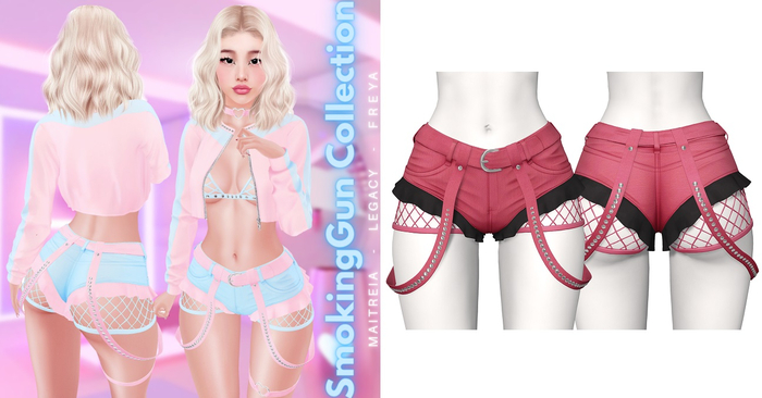 Rebelpill - SmokingGun Collection Shorts Red