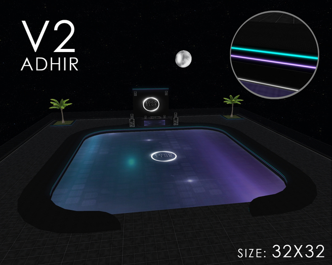 V2 - [Teal & Purple] - Disco Dance Club - 32x32 - [ADHIR] - BOX