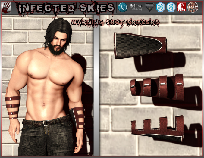 *IS* Warning Shot Bracers Red  