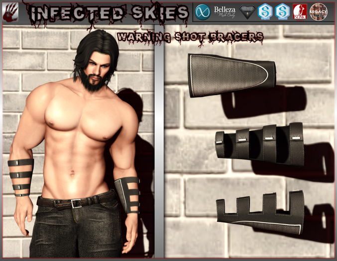*IS* Warning Shot Bracers Black 