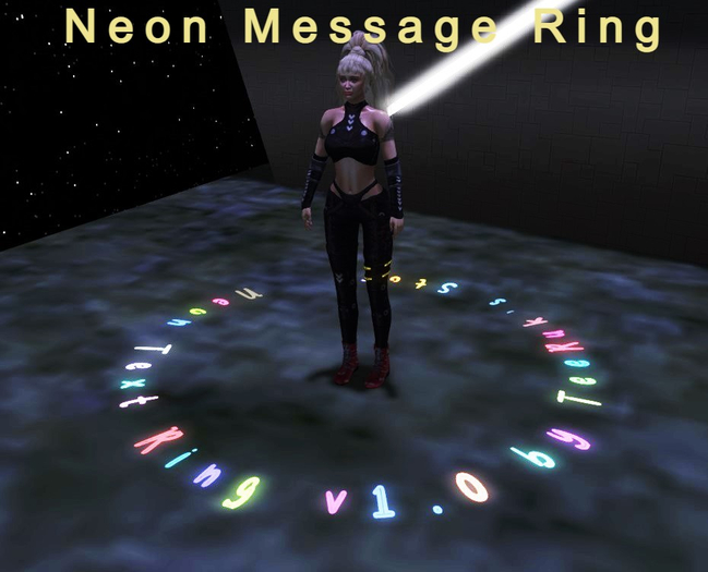 Second Life Marketplace - Neon Message Ring