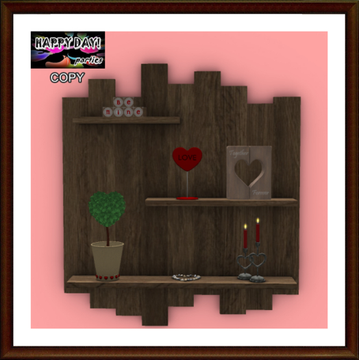 Valentines - Upcycled Pallet Shelf