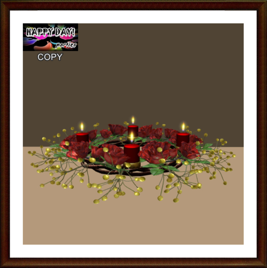 Valentines - Roses & Candles Centerpiece 3