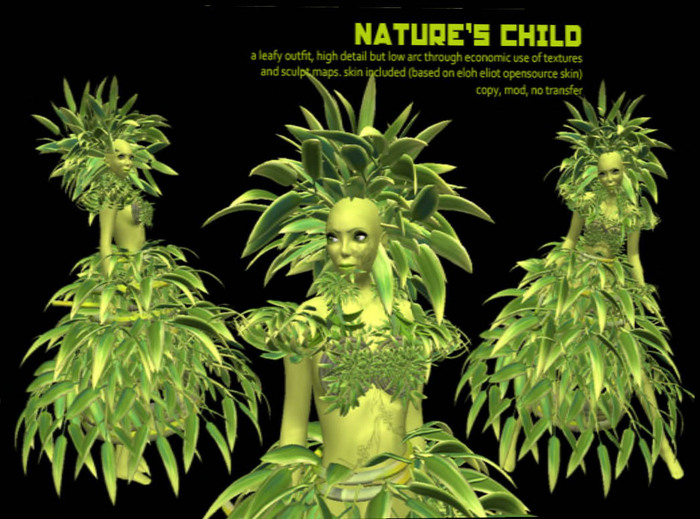 Grim Bros. Nature's Child outfit - incl bonus skin! - BOXED