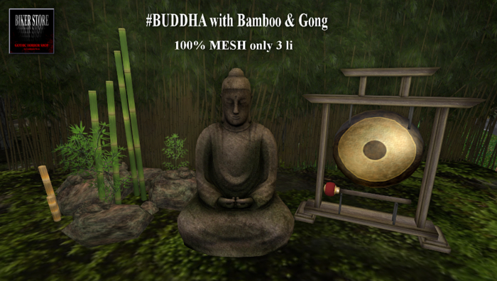 #BUDDHA with Bamboo & Gong