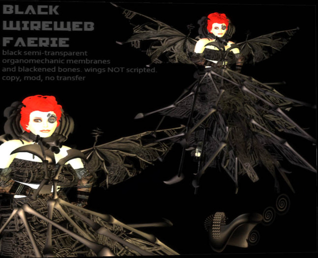grim bros black wireweb faerie 