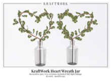 KraftWork Heart Wreath Jar (Add Me)