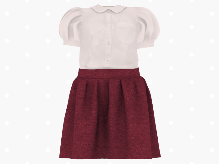 Bloom School Outfit (Ruby)