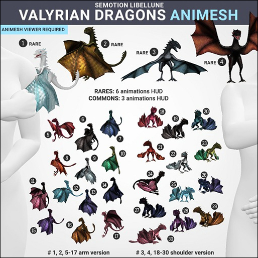 SEmotion Libellune Valyrian Dragons #1 RARE