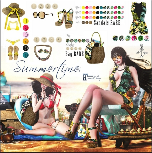 Belle Epoque { Summertime } FlipFlops 2 (Box)