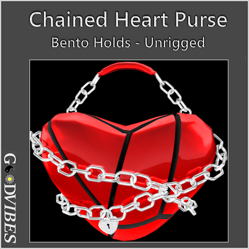 Chained Heart Purse Valentine Red 