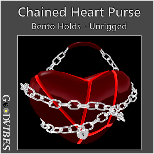 Chained Heart Purse Wine 