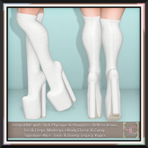[HC] Harriet White Boots for Slink, Belleza, Maitreya, eBody, Signature, Legacy, Tonic & Kupra