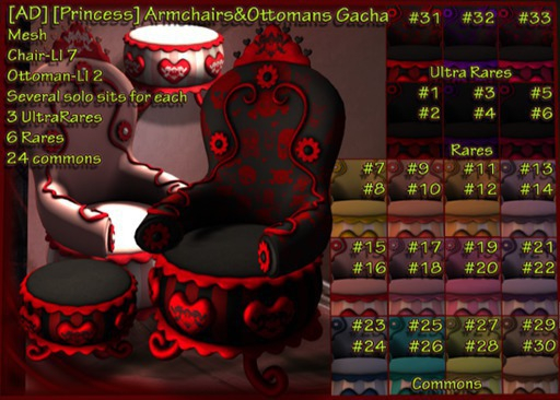 #5 [AD] [Princess] Armchair (PinkGoth) RARE