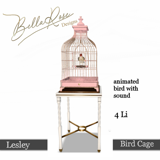[BR] Lesley Bird Cage w/ Animated Bird